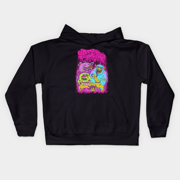 Sanguisugabogg "Monsters" Kids Hoodie by rawiramni